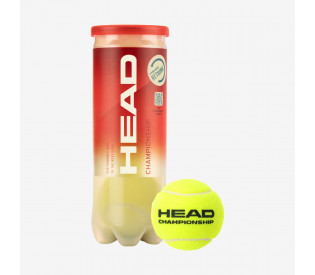 Мяч для большого тенниса HEAD Championship, упаковка 3 мяча, ITF